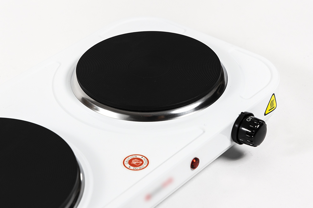 Fornello elettrico COOK 2 - 2 piastre bianco