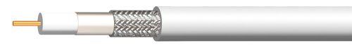 ZDA++ 6.1 - Cavo coassiale  75 Ohm, bianco, conduttori in rame, diametro 6.1 mm, classe A++, pull box  150mt.