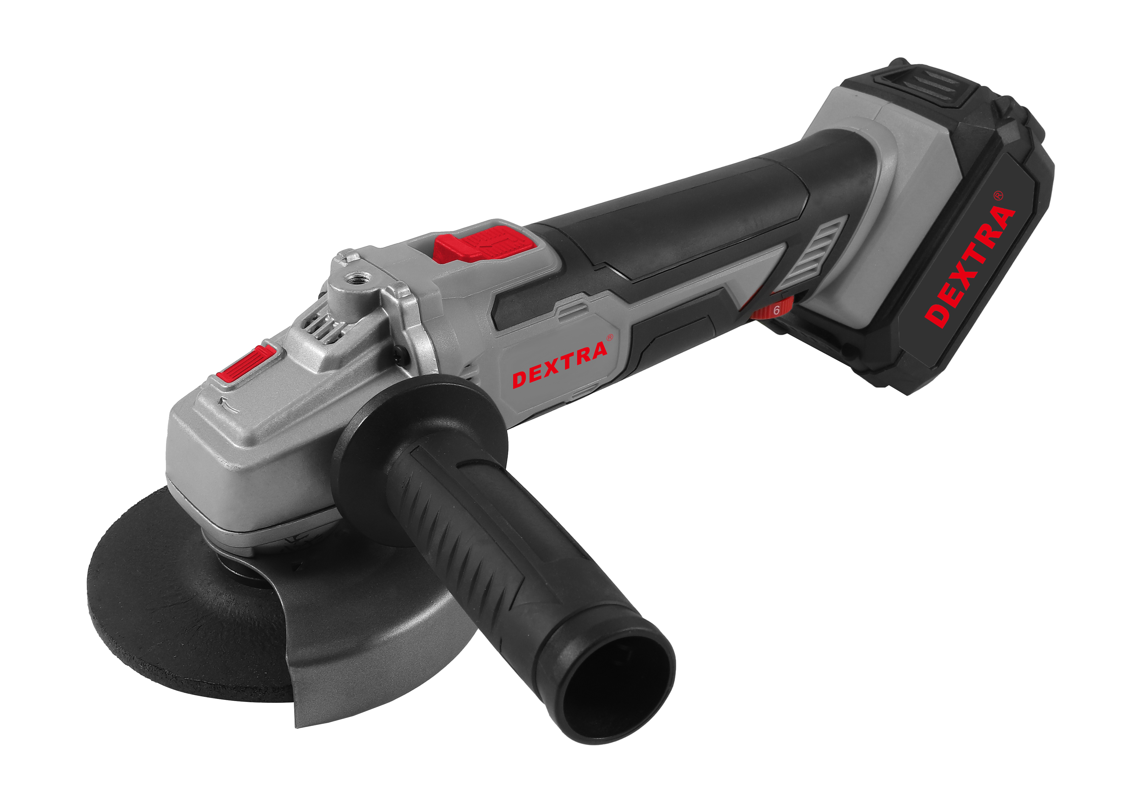 125 mm brushless angle grinder with adjustable speed 2,500–11,500 rpm DEXTRA