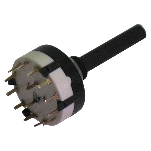 Commutatore rotativo 2vie - 6posizioni 0,3a-125v per c.s. SR26P-1-2-6