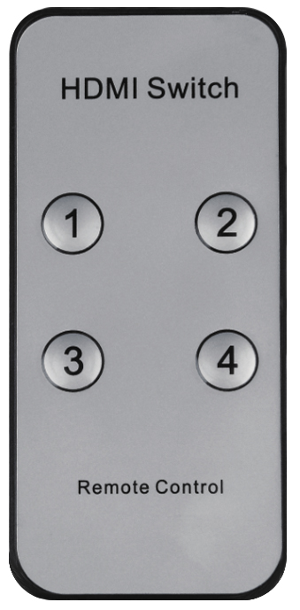 4K 30Hz HDMI Selector 4 IN × 1 OUT with Audio Extractor, model MK-DSW4-M