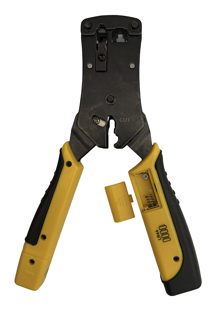 MK720 - Pinza crimpatrice 2 in 1 con TESTER INCORPORATO per 6P e 8P RJ11, RJ12, RJ45