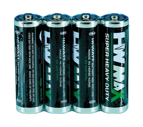 Hi Watt Zinc-Carbon AA 1,5V battery. Pack of 160 batteries