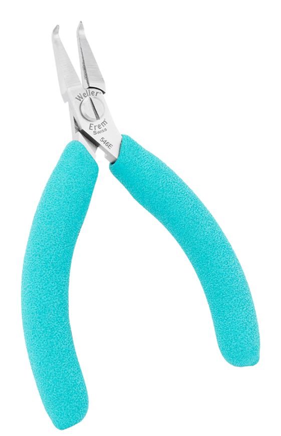 Pinze con becco ad ago e ganasce lisce, tonde, ad alta precisione, 546E Weller