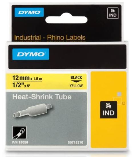 DYMO 1805443 Rhino thermo-shrinking  black on white 24mm