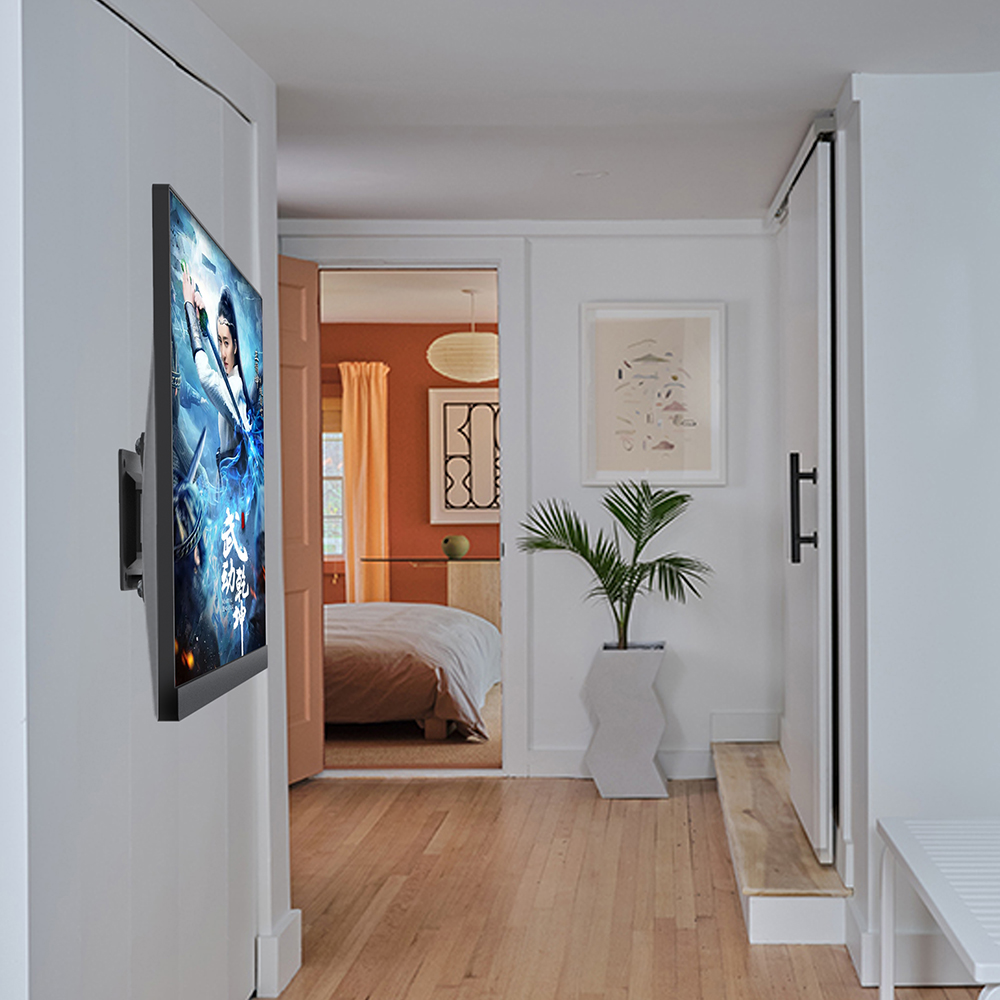 Supporto TV 10''-27'' a muro fisso nero, Mod. STV-IR-1027-FIX