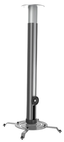 Staffa da soffitto  per videoproiettori - colore Silver - estendibile 43-65 cm