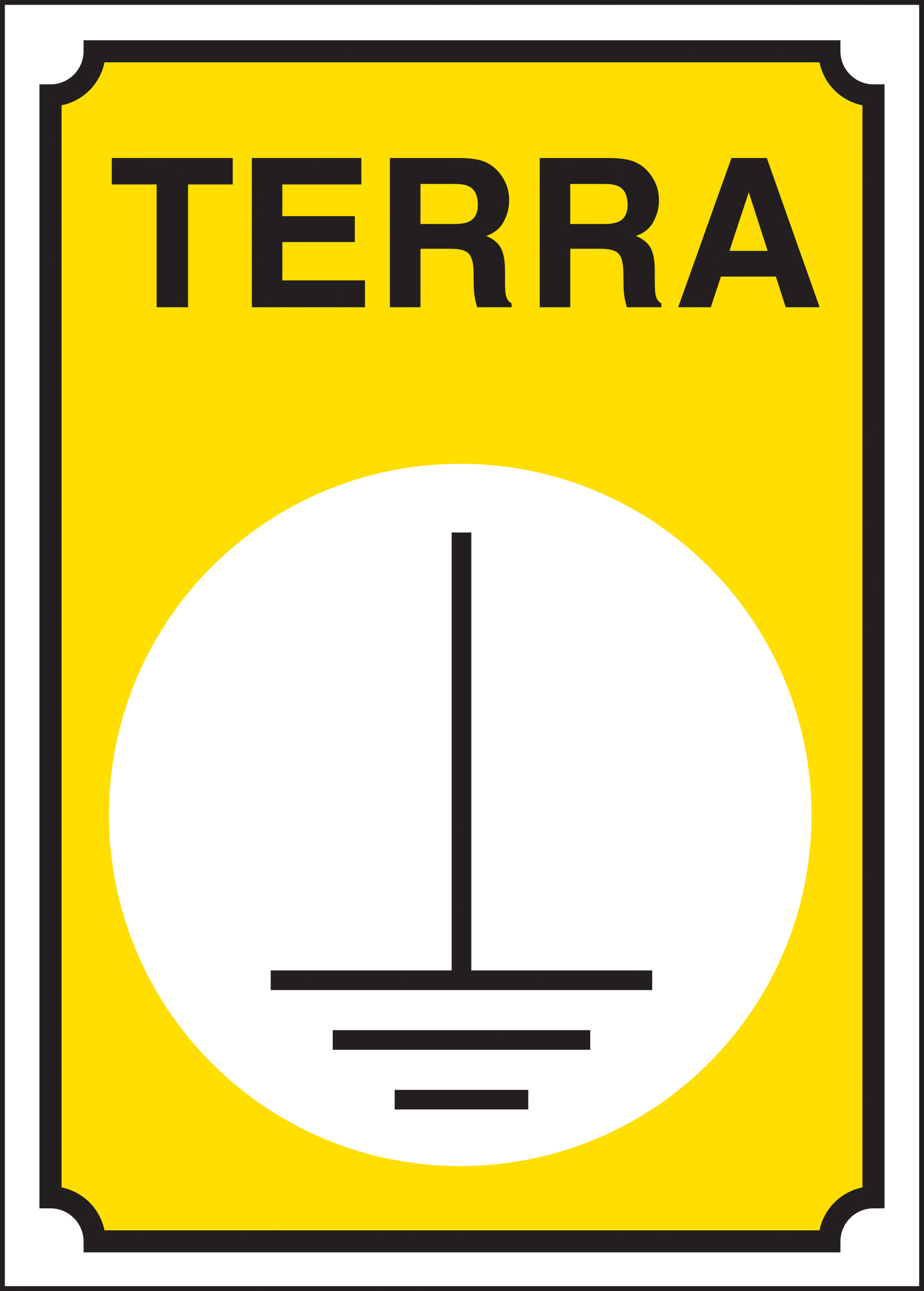 7312 GROUND Signage Boards with symbol