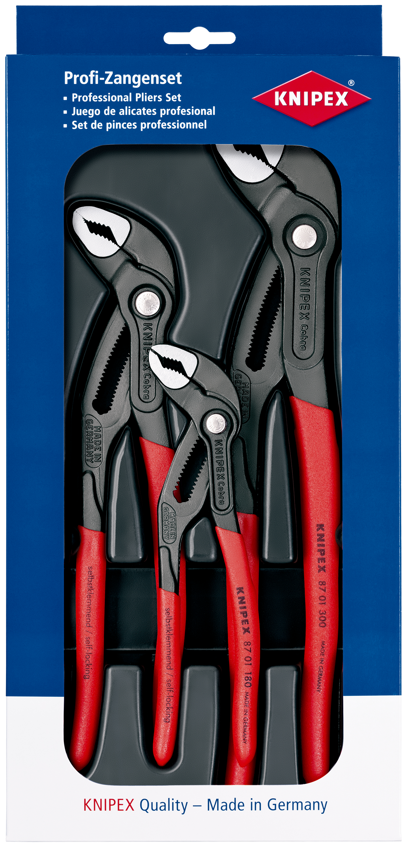 3 pappagalli giratubi Knipex Cobra