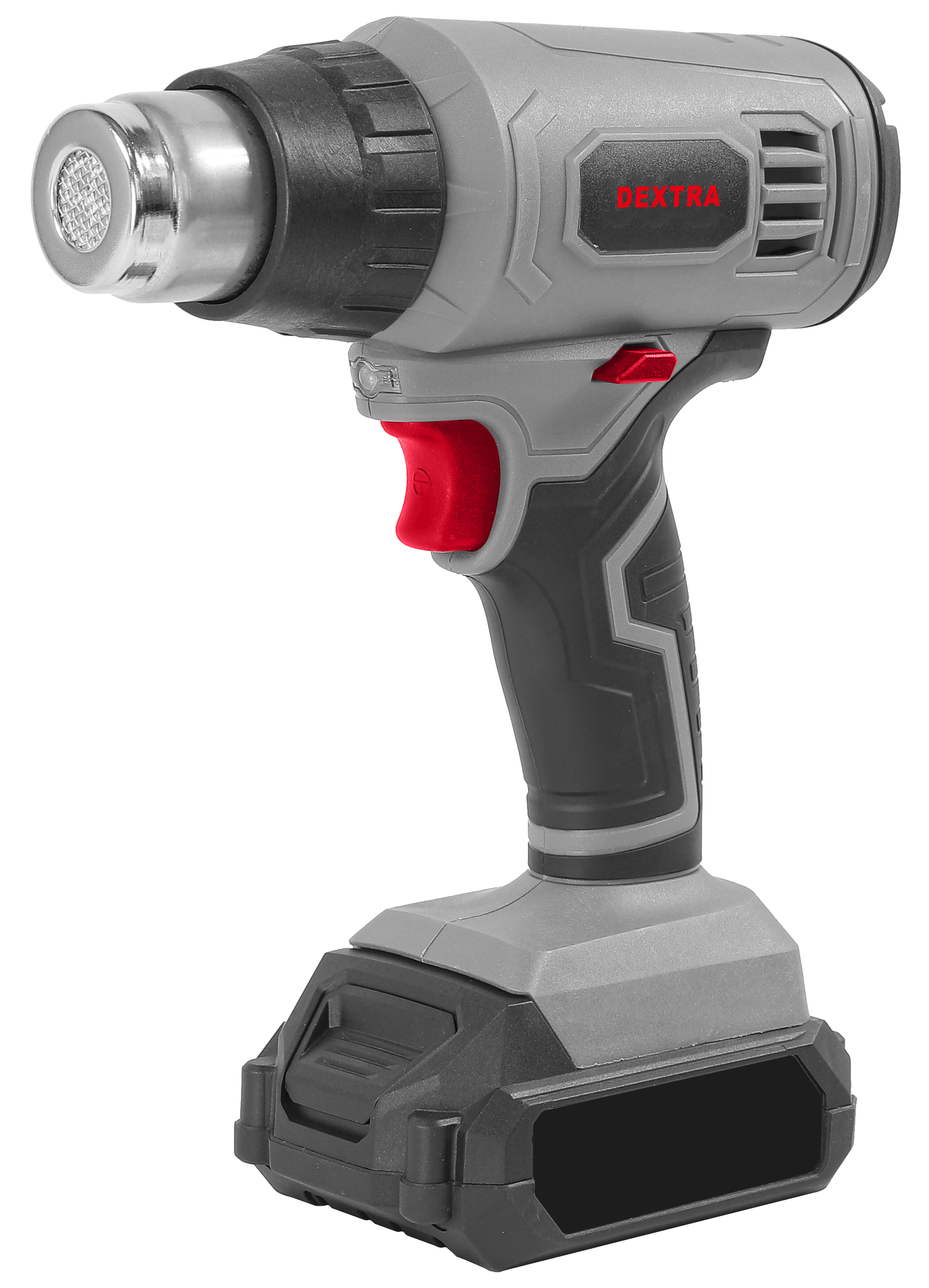 20V hot air gun, 550 °C, with air flow rate of 200 l/min – DEXTRA