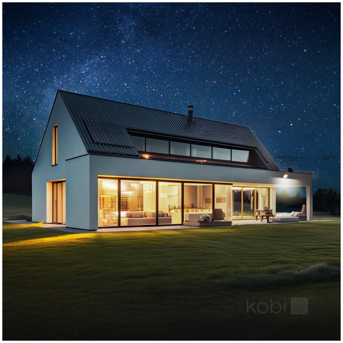 Faro solare MHCS PREMIUM 10W 2CCT IP65, con kit pannello solare 6W