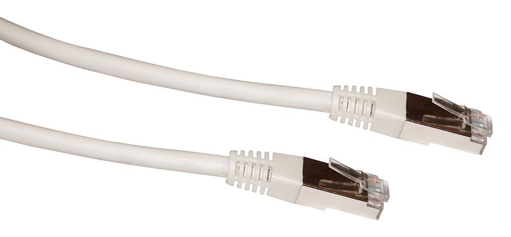 MK-6FCA05 - Cavo Patch FTP CAT 6, CCA, 26AWG, guaina in PVC, colore grigio, lunghezza 0,5 mt.