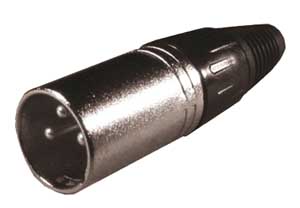 3-Pin Microphone Flying Connector. Self-locking SP/382-C