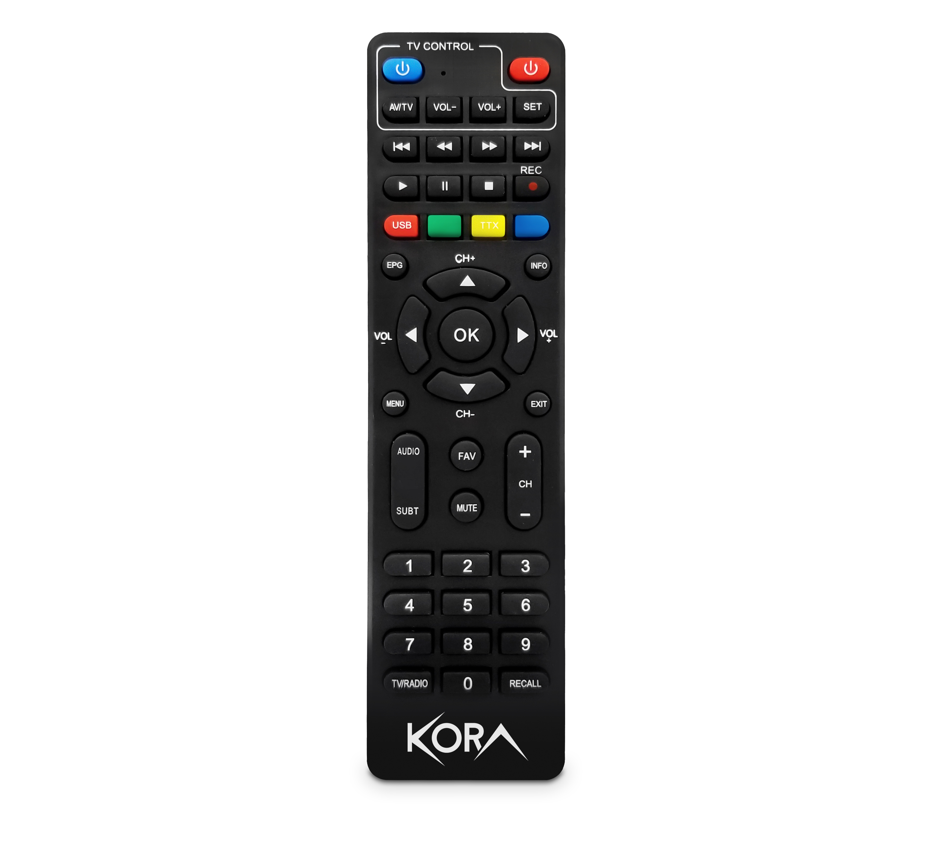 Decoder digitale terrestre dvb-t2 hevc h.265 60hz, 10bit