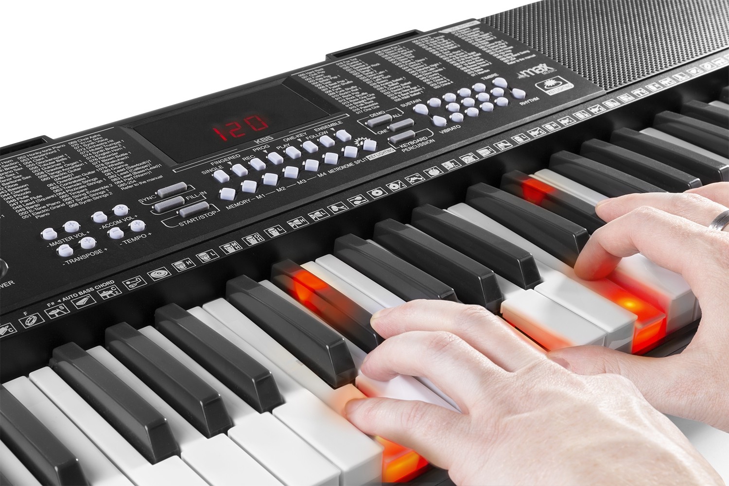 Tastiera elettronica a 61 tasti con illuminazione Mod. KB5