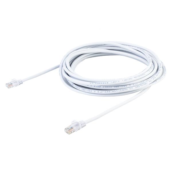 Startech.com 45PAT7MWH 7m White Cat5e Patch Cable with Snagless RJ45 Connectors - Long Ethernet Cable - 7 m Cat 5e UTP Cable (45PAT7MWH)