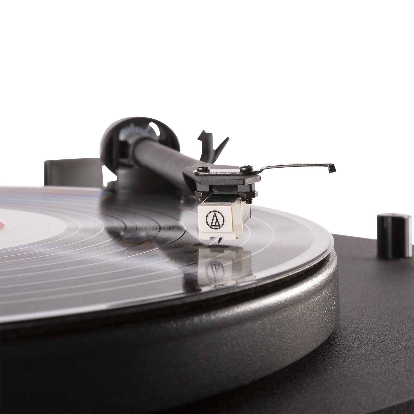 Giradischi HI-FI HQ, con testina Audio Technica e braccio in alluminio, colore nero RP340