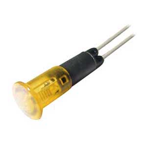 10mm Diameter Yellow 220VAC Indicator Light SEGN/28G-I