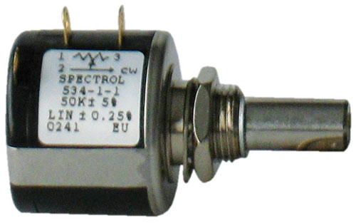 Potenziometro 10 giri a filo serie 534 50Kohm