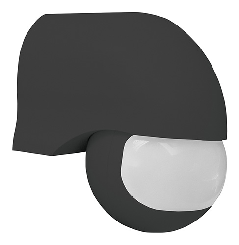 LX40 black PIR wall sensor infrared 180° 12m
