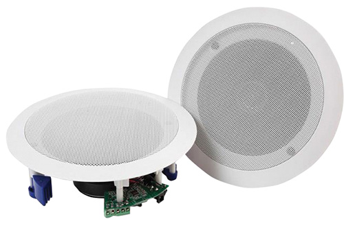 Coppia diffusori amplificati da incasso a soffitto con ricevitore bluetooth, Mod. CSBT60