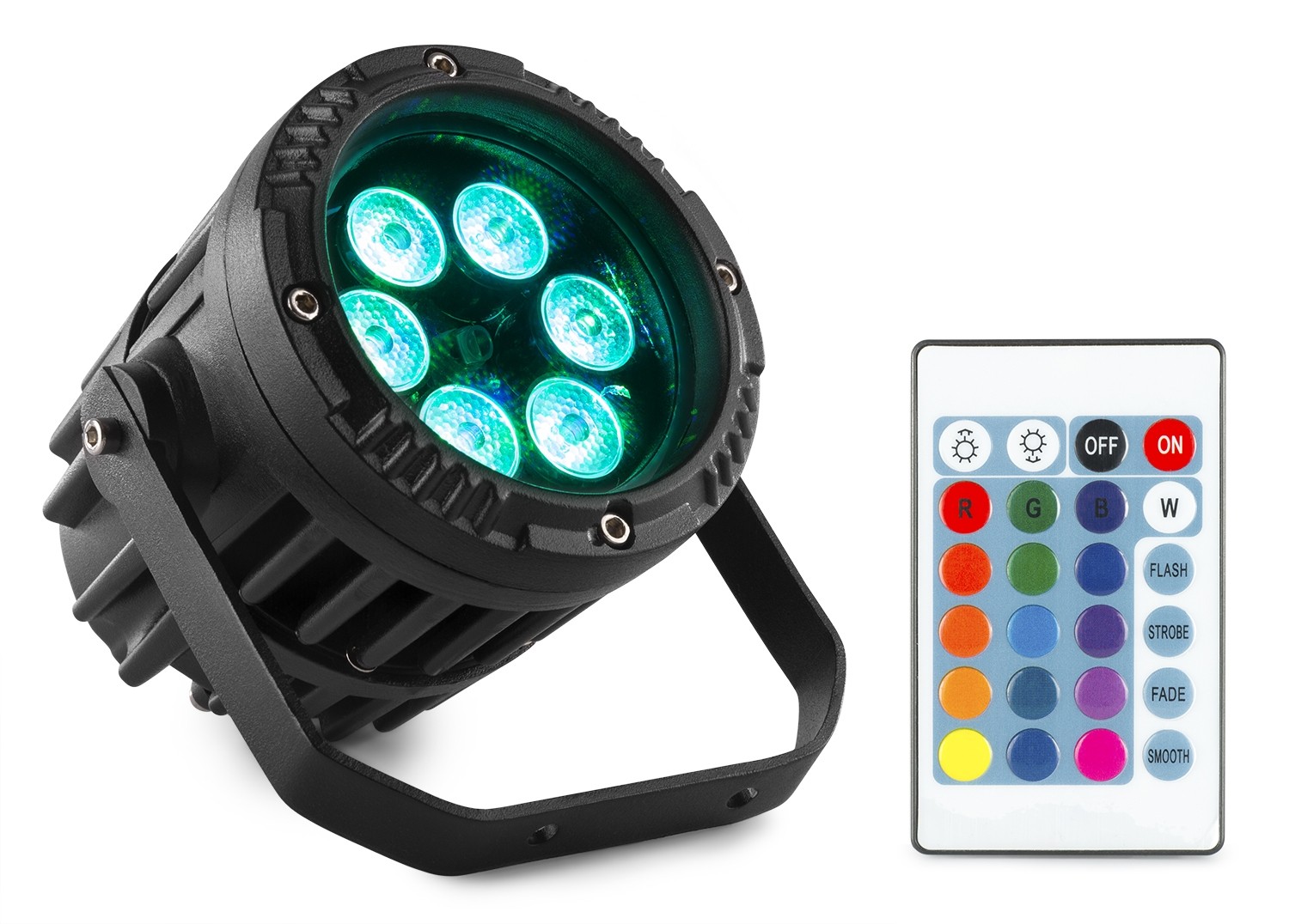 Faro PAR LED RGB  con scocca in alluminio IP65 BWA63