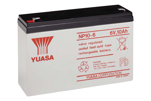 Batteria al piombo ricaricabile 6V 10Ah YUASA