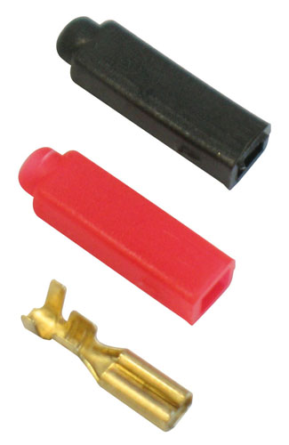 MKC 5000160 Faston female 2.80mm + 10 black cap + 10 red cap