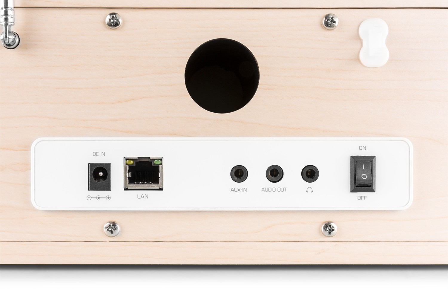 Roma WiFi Internet radio con batteria integrata, display a colori, colore bianco