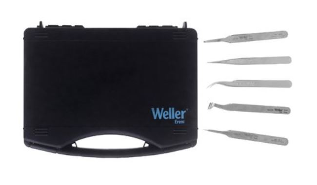 Kit Pinzette Premium Erem, acciaio inox, 3500TP Weller