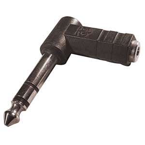 Adattatore 90° Spina Stereo 6,35-Presa Stereo 3,5 AD/663-I