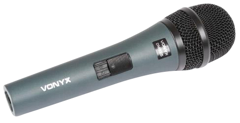 Microfono dinamico cardioide per canto, parlato e dj. cavo da 5mt. 173.440 DM825