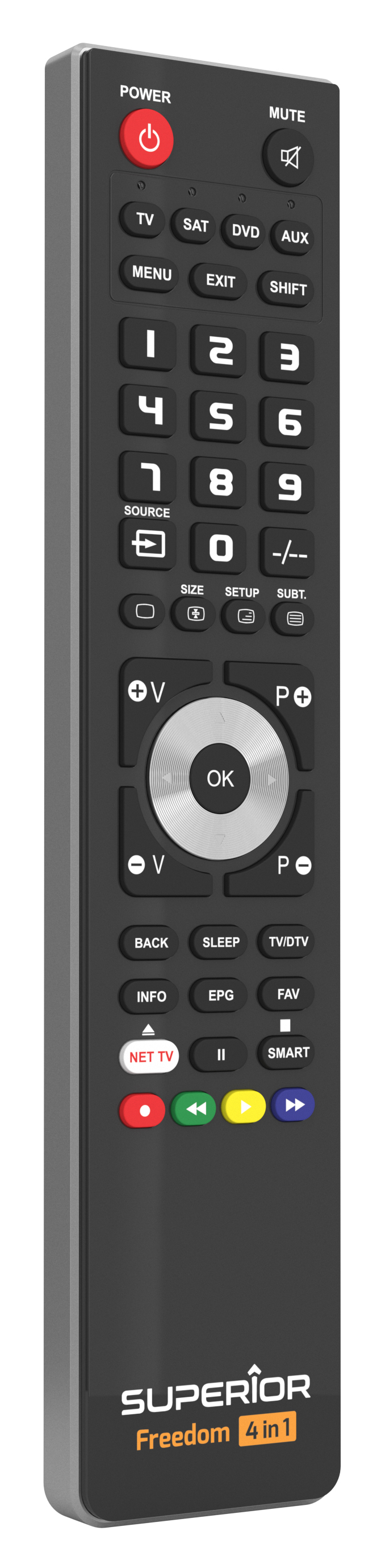 Telecomando programmabile via micro usb a 4 banchi di memoria FREEDOM 4:1