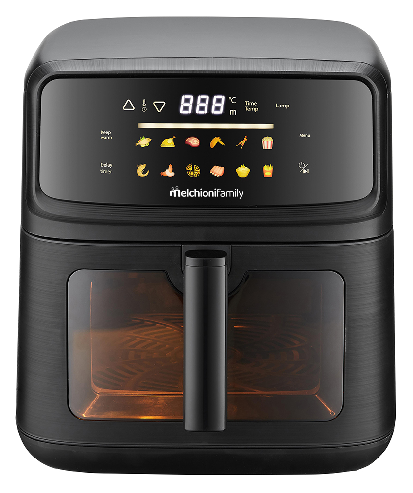 Friggitrice ad aria MARTINA 10L con doppia resistenza nera