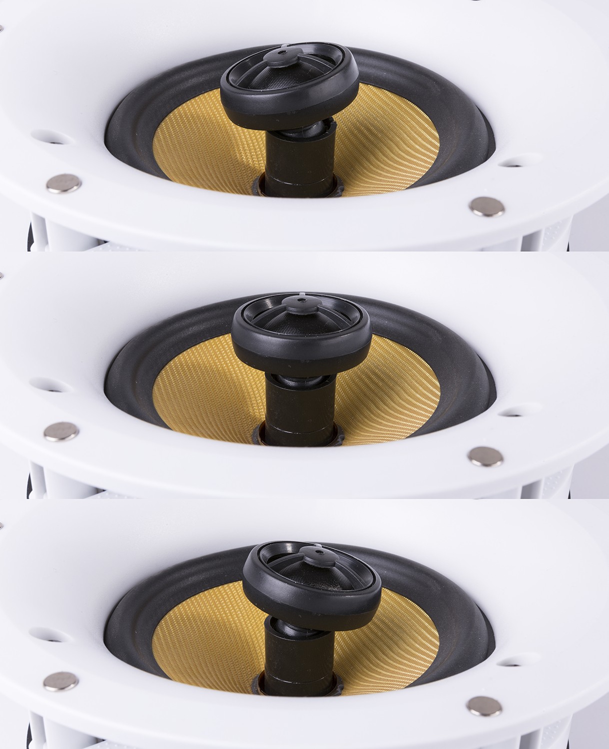 Coppia diffusori WI-FI e Bluetooth da incasso a soffitto 100W 8Ω, colore bianco, Mod.WCS50