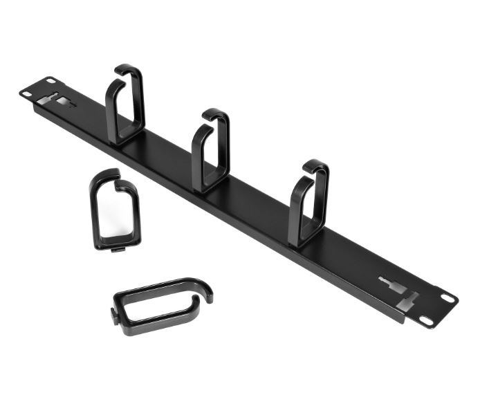 Startech.com CABLMANAGER2 Pannello gestione cavi 1U 19" per rack con anelli guida in metallo