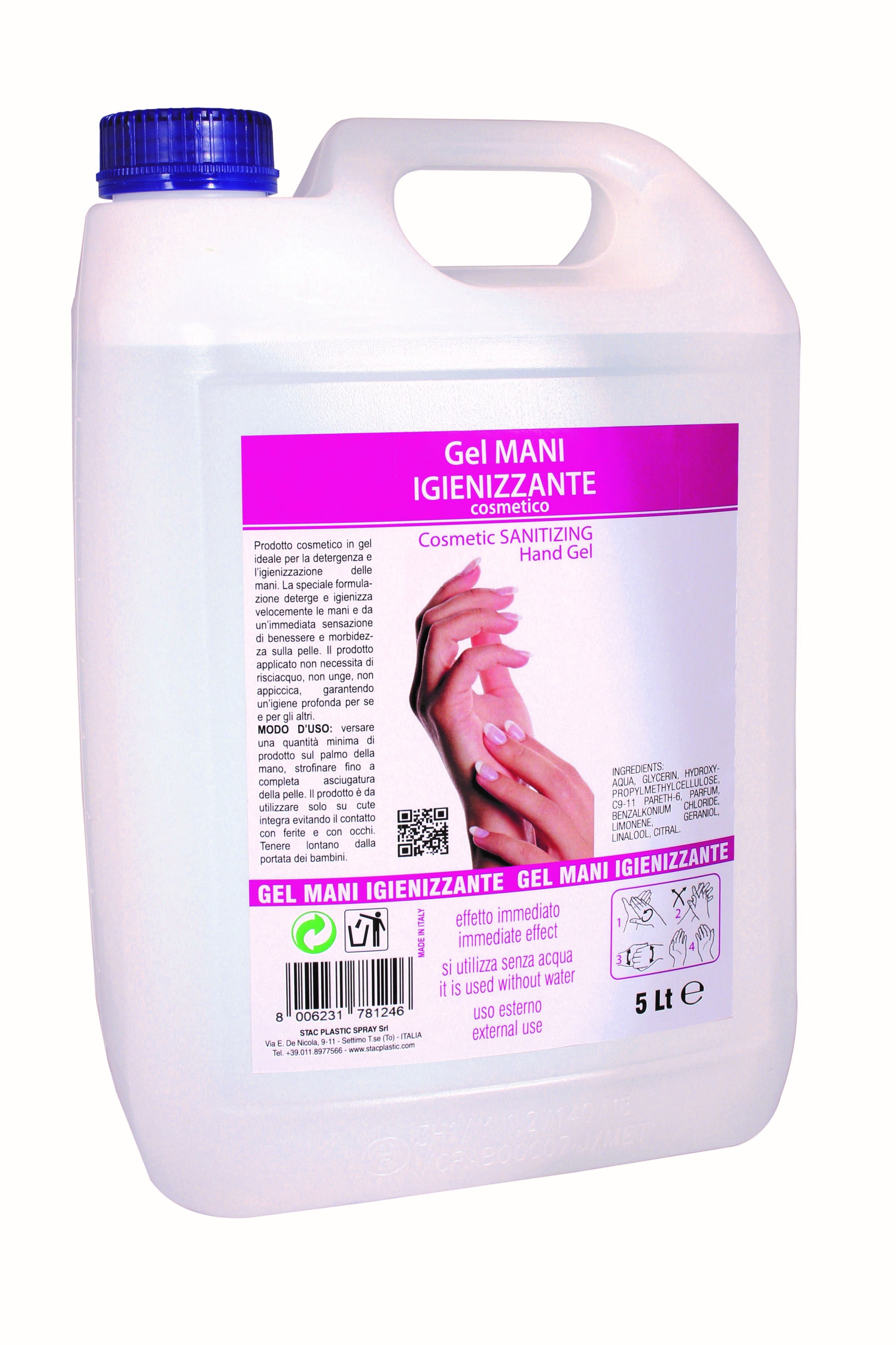 Flacone ricarica Gel igienizzante 5000 ML