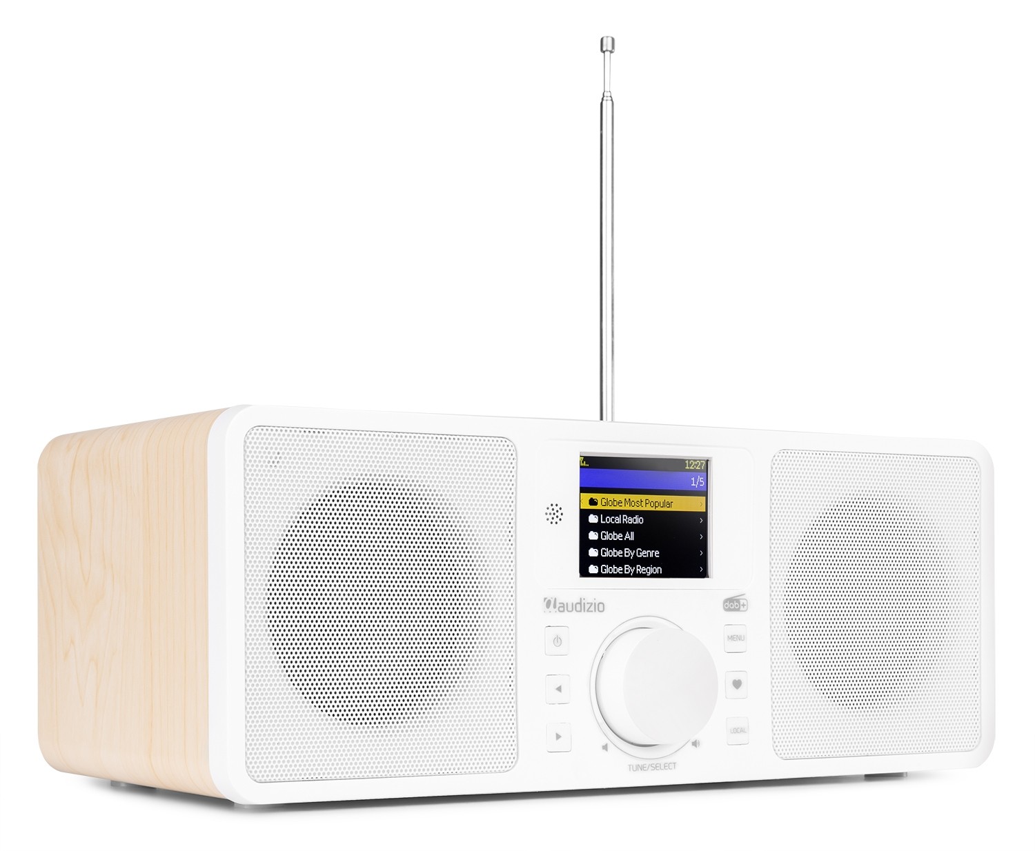 Roma WiFi Internet radio con batteria integrata, display a colori, colore bianco
