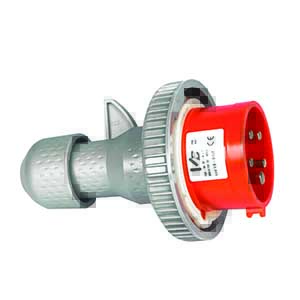 Spina Elettrica Industriale 3P+Neutro+Terra Ip67 16A 400V Rosso SP/VB152-C