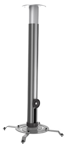 Staffa da soffitto  per videoproiettori - colore Silver - estendibile  cm