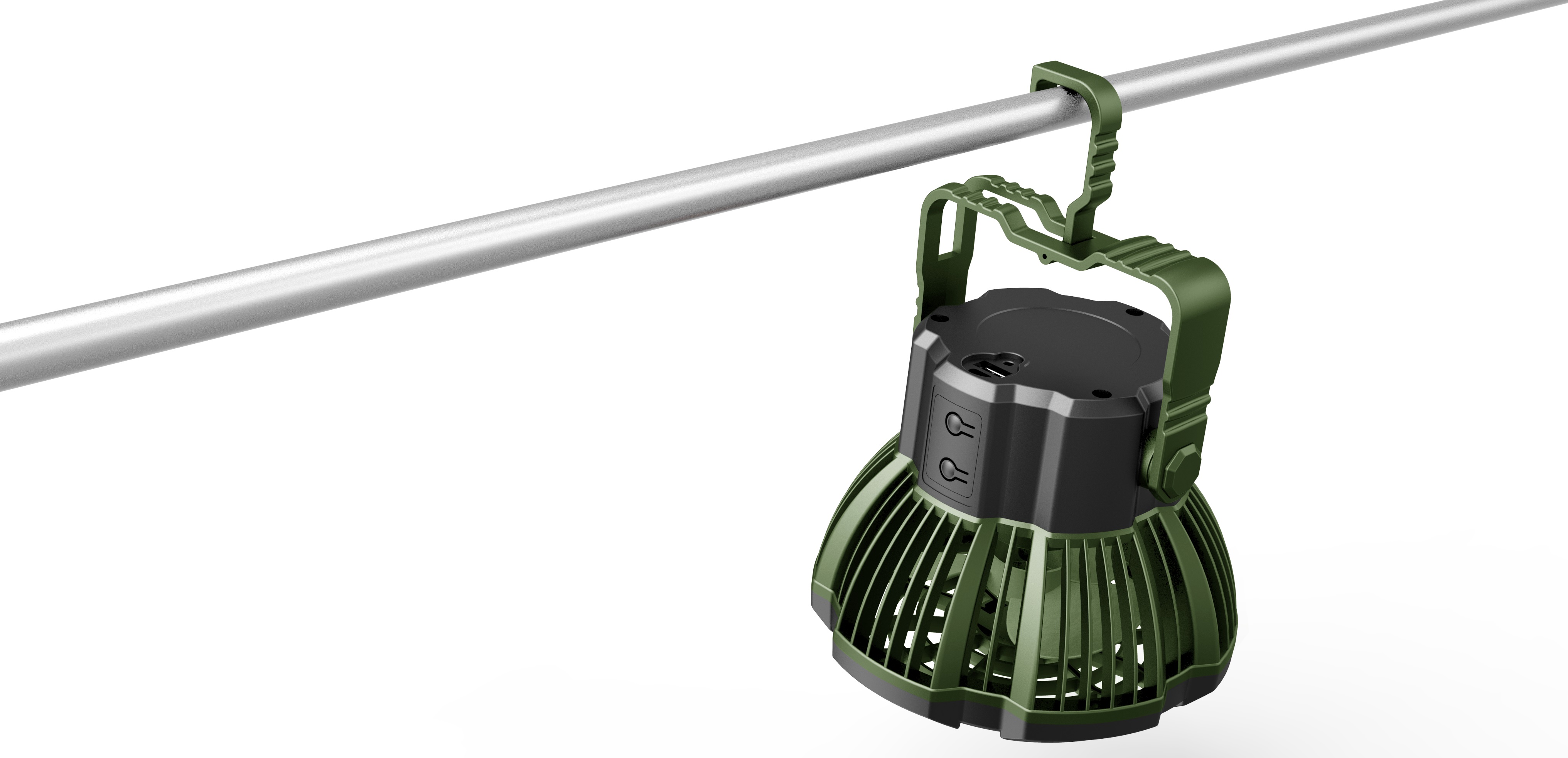 Portable fan MF 0501VL with rechargeable light 2in1