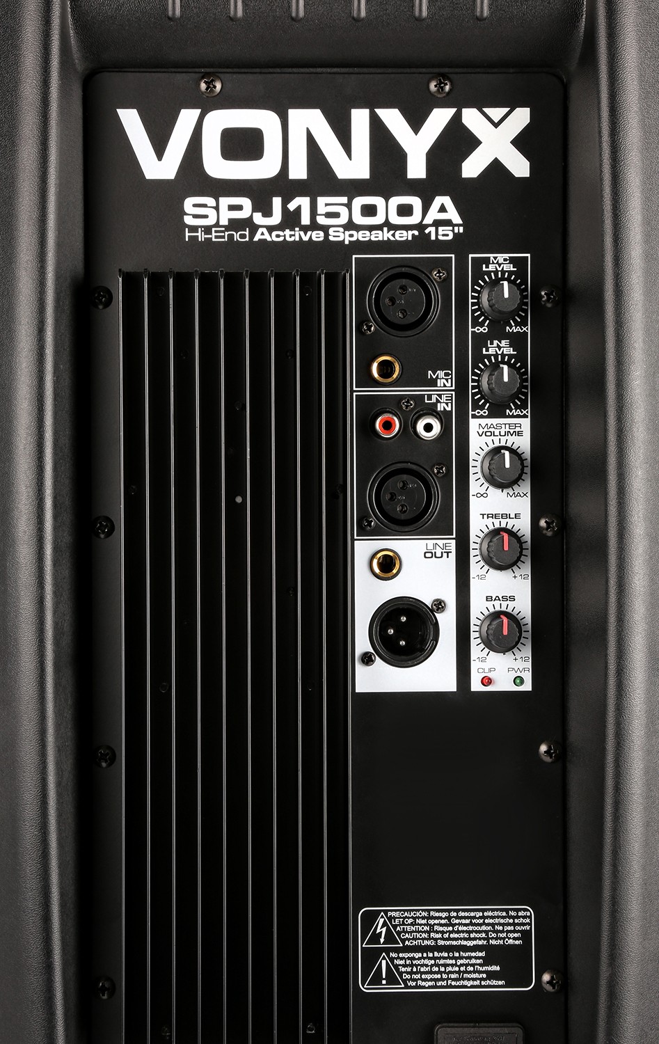 Diffusore attivo da 800W 8Ohm, woofer da 15" mod. SPJ-1500A