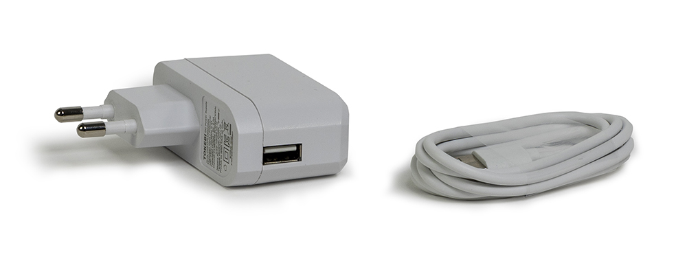 White battery-powered electric whisk