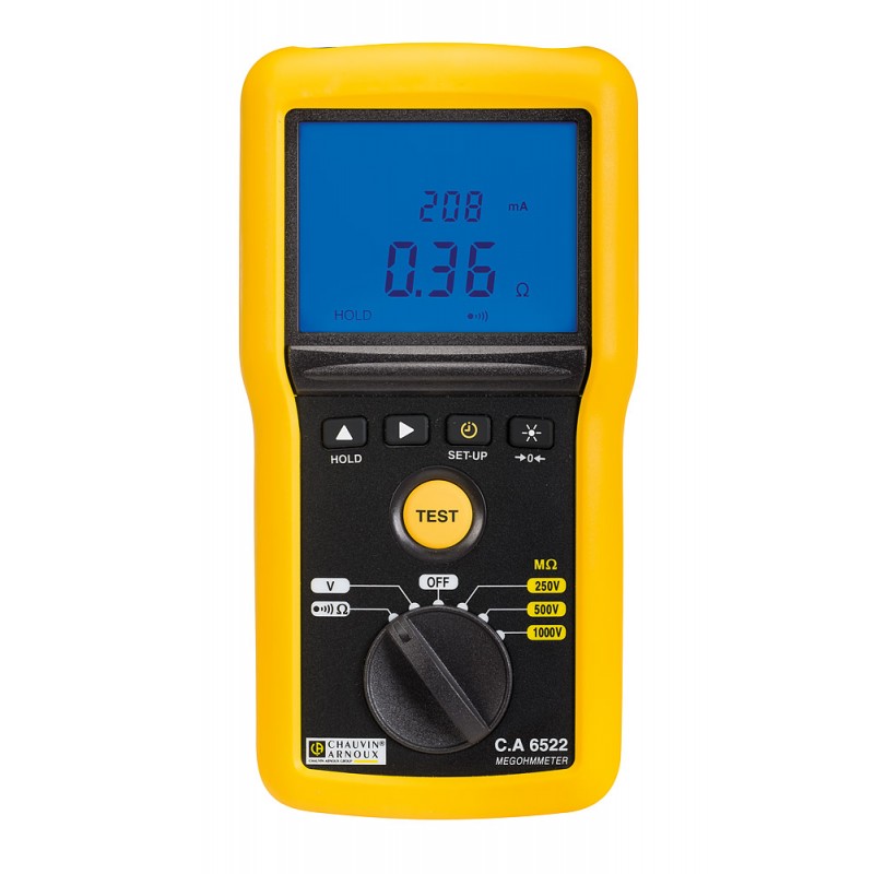 C.A 6522 Digital Megohmmeter 250-500-1000 Vdc AMRA Chauvin Arnoux P01140822
