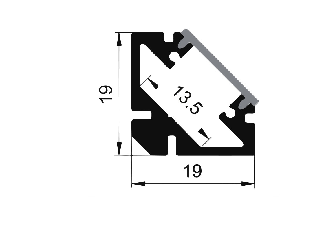 Profilo angolare MKC-19C-C