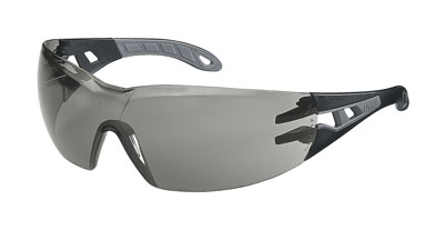 Pheos glasses, black/grey frame, grey lenses