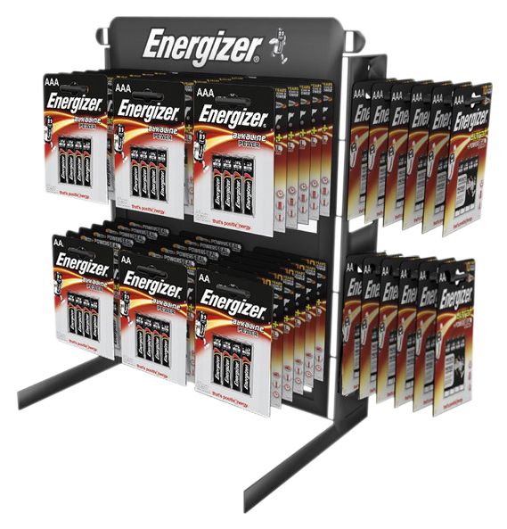 ENERGIZER KIT TATAMI espositore da banco di batterie Energizer 96 AA, 36 AAA, 10 A23, 10 CR2032 in blister