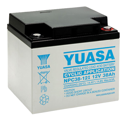 Batteria al piombo ricaricabile 12V 38Ah ciclica YUASA