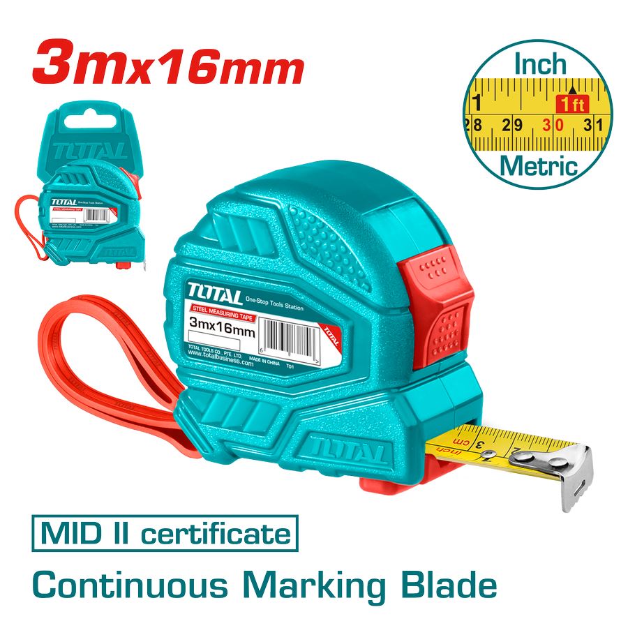 Flessometro - 3m*16mm TMT126331ME