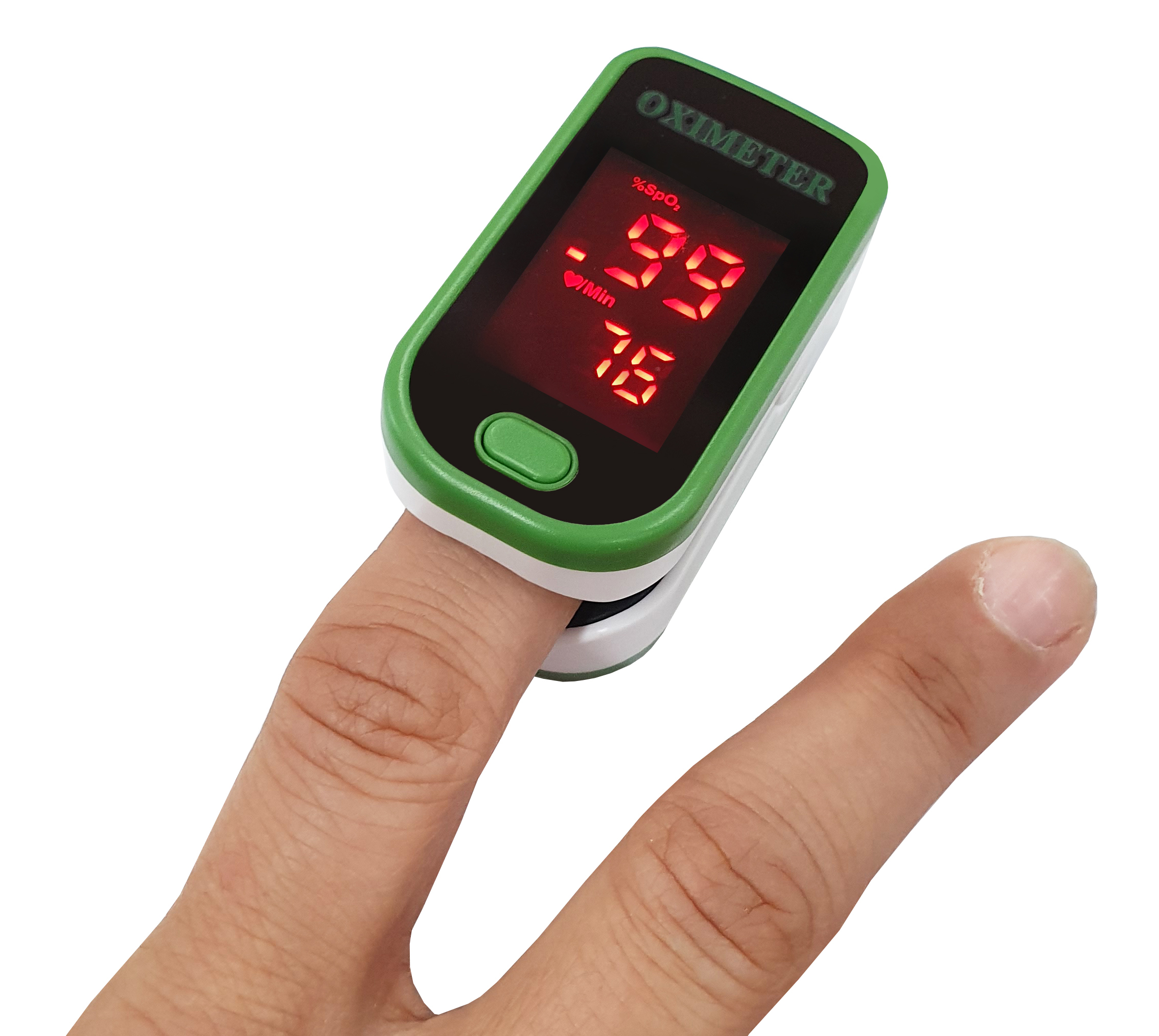 Pulsossimetro digitale FOX-250, display LED, misurazione SpO2, battito cardiaco